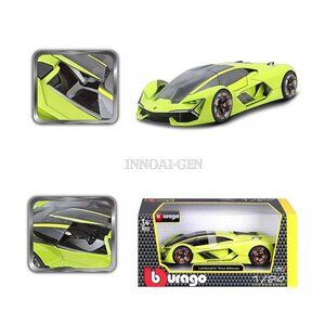 Bburago Lamborghini 1:24 Scale) Green Terzo Millennio Diecast Model 18-21094grn